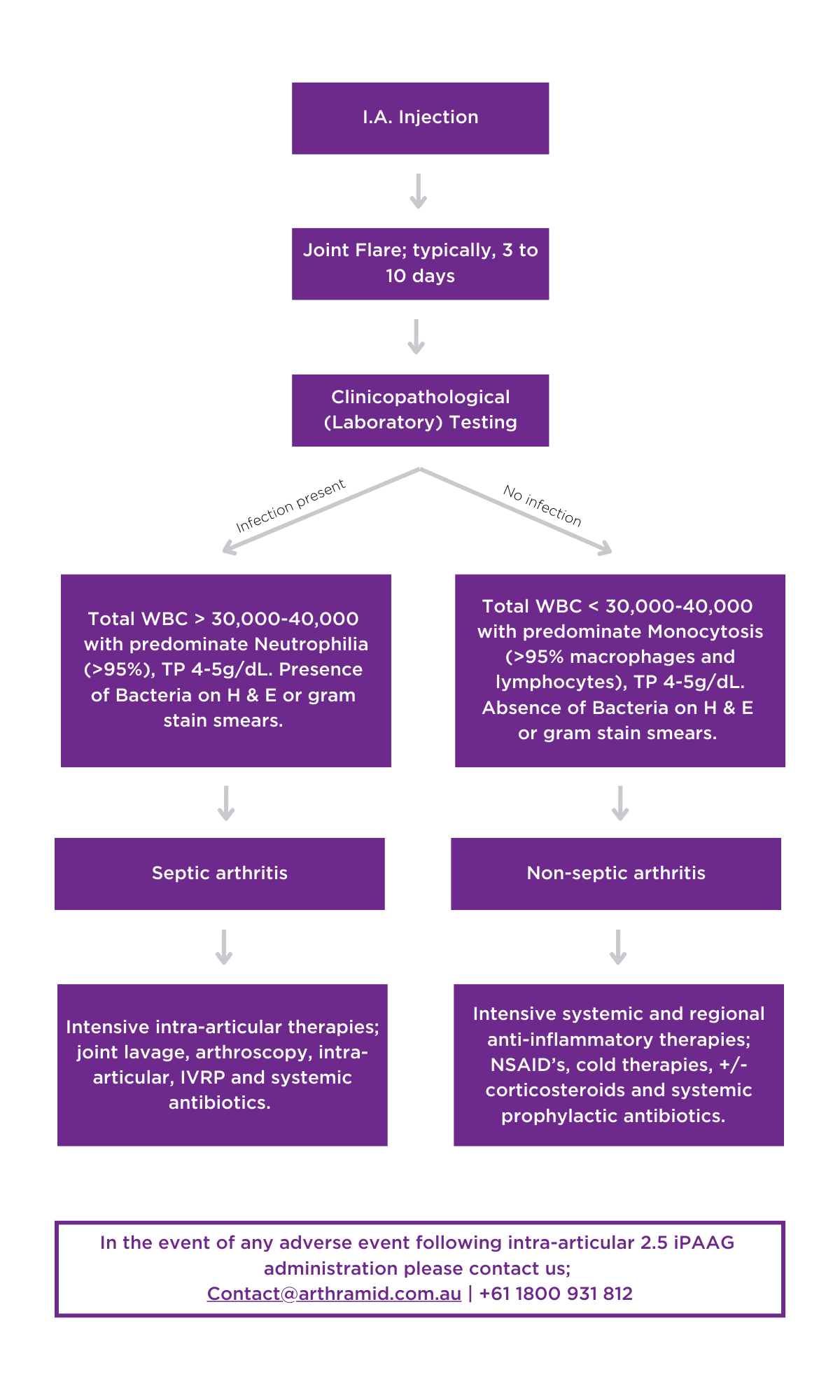 Joint injection flowchart